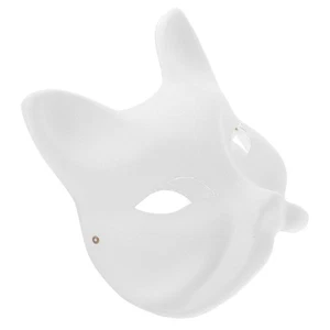 Leere Handgezeichnete Mann Fuchsmasken Halloween-Maskenstütze - Afbeelding 1 van 12