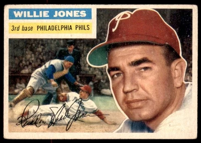 1956 Topps Willie Jones Philadelphia Phillies #127 - Image 1 of 2