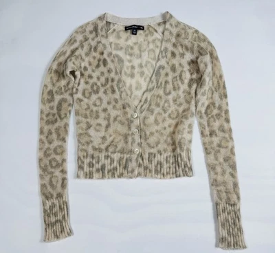 Кардиган женский Banana Republic Madmen леопардовый принт v-образным вырезом XS желтовато-коричневый - Изображение 1 из 4