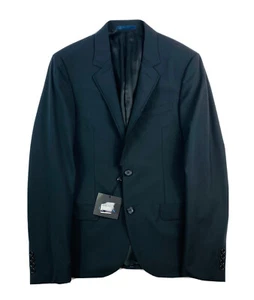 Lanvin Black Wool Double Lapel Slim Fit Mens Sportcoat Size 36R NWT - Picture 1 of 7