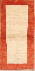New Plain Modern Ivory Runner 3x6 Zollanvari Shiiraz Oriental Rug - Picture 1 of 12
