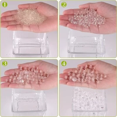 ORBEEZ 1KG CUENTAS GEL BOLA BODA JARRÓN TRANSPARENTE DECORACIÓN TRANSPARENTE  Foto 1 de 2