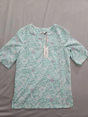 NUEVA Blusa Túnica Vineyard Vines Top Seersucker Niñas Talla M Nueva con Etiquetas Camisa Cubrir Foto 1 de 4