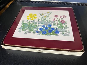 Cloverleaf Set 6 ALPINE FLOWERS Table Mats Place Mats - Picture 1 of 5
