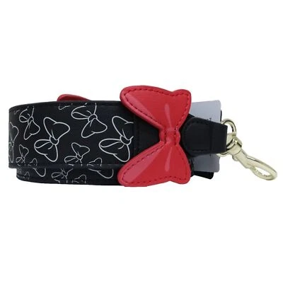 52" MINNIE MOUSE Loungefly Reversible Bag Strap All Over Print Polka Dots Bows - Image 1 of 4