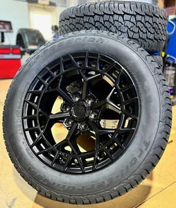 5) 20x9 Fuel D873 Charger Black Wheels 32" BFG AT Tires 5X5 Jeep Gladiator JT - Picture 1 of 5