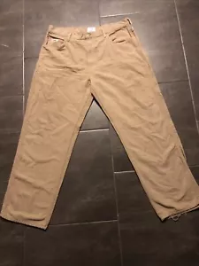 Tyndale FR Pants 40x30 Light Brown/Beige Flame Resistant Work USA 15cal Cat 2 - Picture 1 of 9