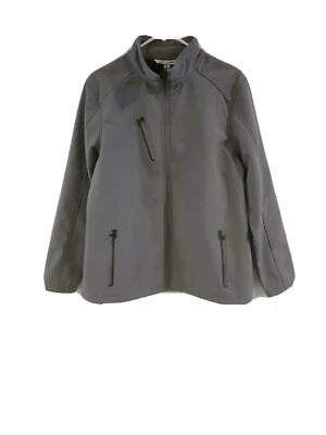 Port Authority Gray Soft Shell Full Zip Jacket Womens Size XL - Image 1 of 4