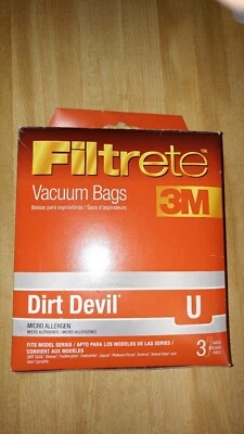 3M Filtrete Dirt Devil U Micro Allergen Vacuum Bag, 3 Pack - Image 1 of 4