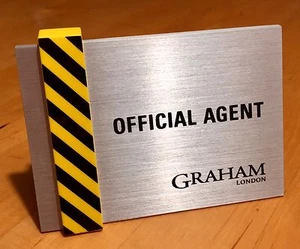 GRAHAM Official Agent Display Plaque Chronofighter Silverstone Chronograph OEM / - Picture 1 of 11