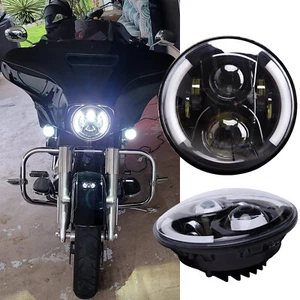 Faro de motocicleta de 7" señal de giro LED para Harley CVO Road King FLHRSEI 2002-03 - Imagen 1 de 12