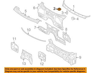BMW OEM 08-14 X6-Cowl Grille Seal 51718204864 - Picture 1 of 2