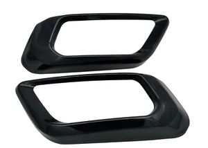 Gloss Black Stainless Exhaust Muffler Tip Cover Trim Fits 19-25 X5 X7 G05 G07 - Picture 1 of 4
