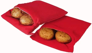 (2 Pack) Microwave Potato Cooker Bag- Potato Express Pouch, Perfect Potatoes Jus - Picture 1 of 12