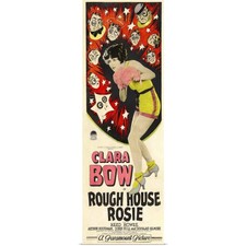 Rough House Rosie - Vintage Movie Poster Poster Art Print, Sports Home Decor
