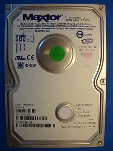 Maxtor 40GB 4R040L0 Code: RAMC1TU0, N F G A, PATA IDE 3.5" Hard Drive Tested - Picture 1 of 2