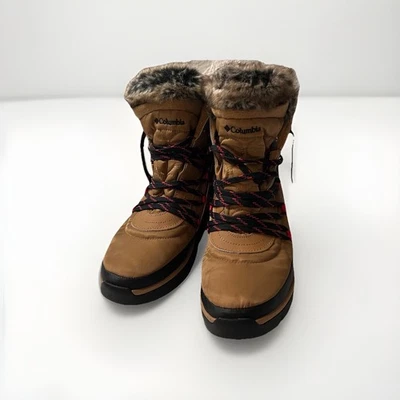 Columbia Women’s Size 9.5 Winter Snow Boots – Tan Faux Fur Insulated - Image 1 of 4