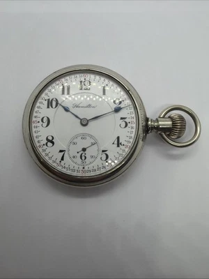 Rare Hamilton 993 Extra 21 Jewel Hunter Railroad Pocket Watch Display Case Runs - Image 1 of 4