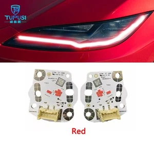2pcs RED Daytime Running Light DRL LED Boards For 2024 Tesla model 3 Headlight - Bild 1 von 1