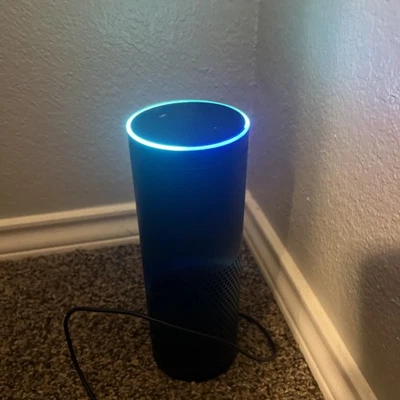Amazon Echo Plus 1st Gen Smart Speaker Black SK705DI w/Charger   - Image 1 of 2