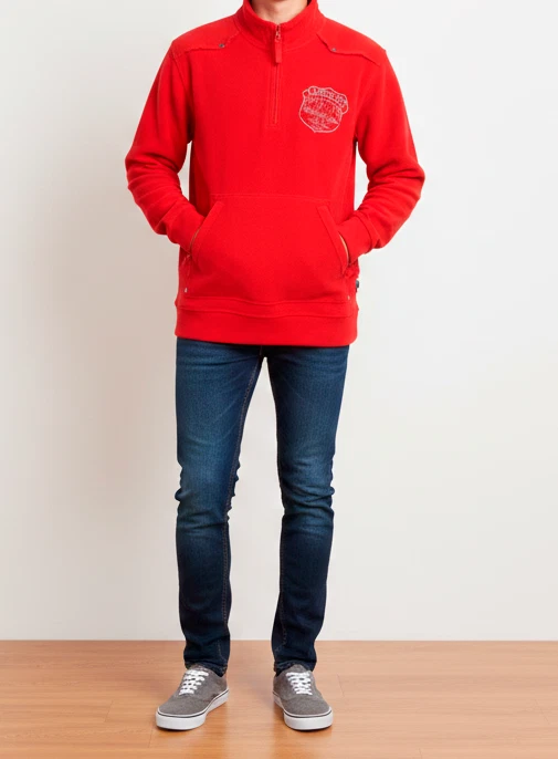 Polaire rouge Garçon ou fille TBE marque orchestra T 14 ans - Photo 1/2