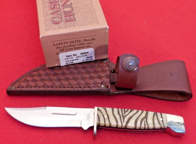 RARE Case XX USA Hunter ZEBRA Stripe 678 3-1/2 Fixed Blade Knife mint in box - Image 1 of 4