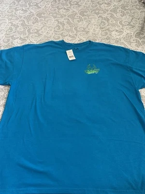 Real tree Outfitters Blue Cotton Short Sleeve No Better Life Fish Shirt Size XXL - Image 1 of 2