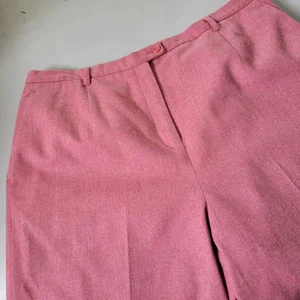 Pendleton Vintage 100% Wool Pink Trousers Women's Size 18 High Waist Pants - Picture 1 of 7