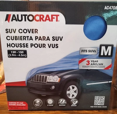Cubierta Autocraft SUV Coche Mediana AC4708 Transpirable Tratamiento UV Repelente al Agua Nueva Foto 1 de 4
