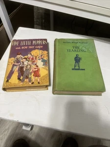 2 Old Books / Five Little Peppers, The Yearling 1938 - Picture 1 of 9