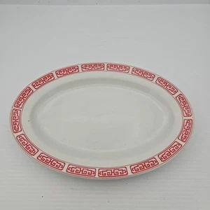 Plato ovalado chino restaurante chino plato rojo año nuevo chino cucky - Imagen 1 de 3