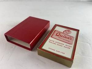 Vintage Playing Card Set QUINN'S RESTAURANT COCKTAILS Business Logo Solon Ohio - Picture 1 of 11