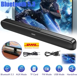 Głośnik PC Soundbar Bluetooth Laptop Komputer Głośnik Bass Aux-in / TF / FM / USB - Zdjęcie 1 z 12
