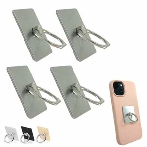 4 Pack Cell Phone Ring Holder Finger Stand Kickstand Metal Grip Rotating Hook - Picture 1 of 1