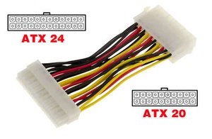 Cavo Adattatore ATX 20 Femmina A ATX 24 Maschio - Lunghezza 13 Cm - Bild 1 von 1