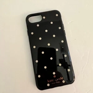 Kate Spade New York iPhone 7 iPhone 8 Flex Case White Polka Dots Black Pre Owned - Picture 1 of 12