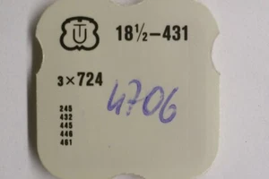 X3 Balance staff Unruhwelle Asse bilanciere Axe balancier UNITAS 431 inc NOS - Picture 1 of 2