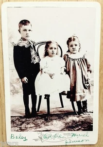 1890s JAMISON FAMILY GENEALOGY PHOTO, DAN ALLIE ADDIE BAILEY MURIEL, OREGON, MO - Picture 1 of 2