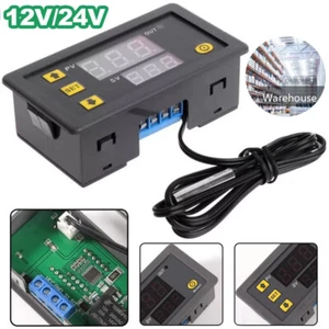 2/4x 12V 24V Digital Temperature Controller Thermostat Temp Control Switch Probe - Picture 1 of 23