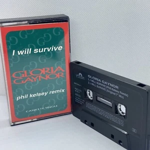 Gloria Gaynor - I Will Survive Phil Kelsey Remix - Cassette Tape Single POCS 270 - Picture 1 of 4