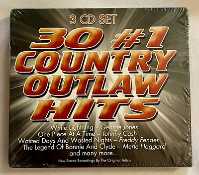 30 #1 COUNTRY OUTLAW HITS -2008 3-CD Set New/Sealed - Image 1 of 2