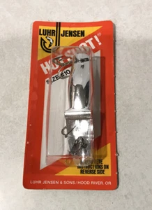 Luhr Jensen Hot Shot #10 METALLIC SILVER CHROME Fish Lure PRE RAPALA Vintage NEW - Picture 1 of 6