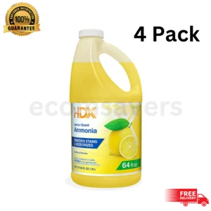 64 oz. Lemon Ammonia All-Purpose Cleaner - 4-Pack NEW - Picture 1 of 1