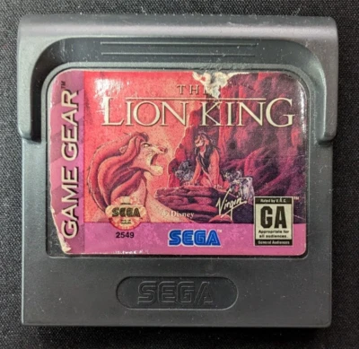 The Lion King - Sega Game Gear - Video Game - Tested & Works - Retro Video Games - Image 1 of 4