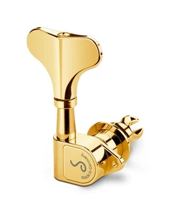 Schaller Machine Head Bass M4 90(Light) 2x2 4string set Gold - Picture 1 of 3