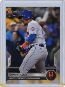 2022 Topps Now #310 EDUARDO ESCOBAR Collects First Mets Cycle In 10 Years PR740 - Picture 1 of 2