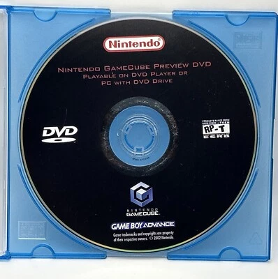Nintendo GameCube Game Boy Advance Preview DVD 2002 Disc Only FREE SHIPPING! - Image 1 of 4