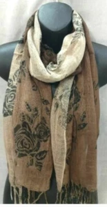Women Ladies Long Soft Scarf Wrap Shawl Stole Pashmina Scarves - Picture 1 of 4