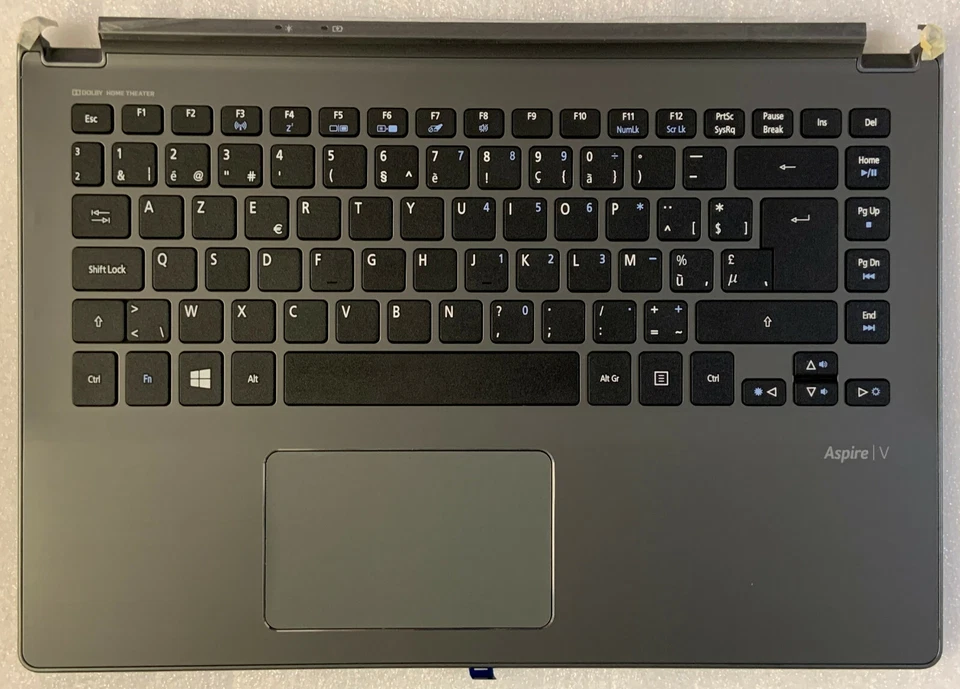 Tastiera AZERTY Belga Acer Aspire V5-473 60.MAXN7.002 Topcase Grigio + Trackpad - Immagine 1 di 3