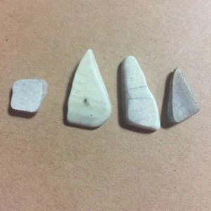 4 Meer Glas Keramik Scherben USA Ostküste Maryland Chesapeake Bay NP14 - Bild 1 von 4